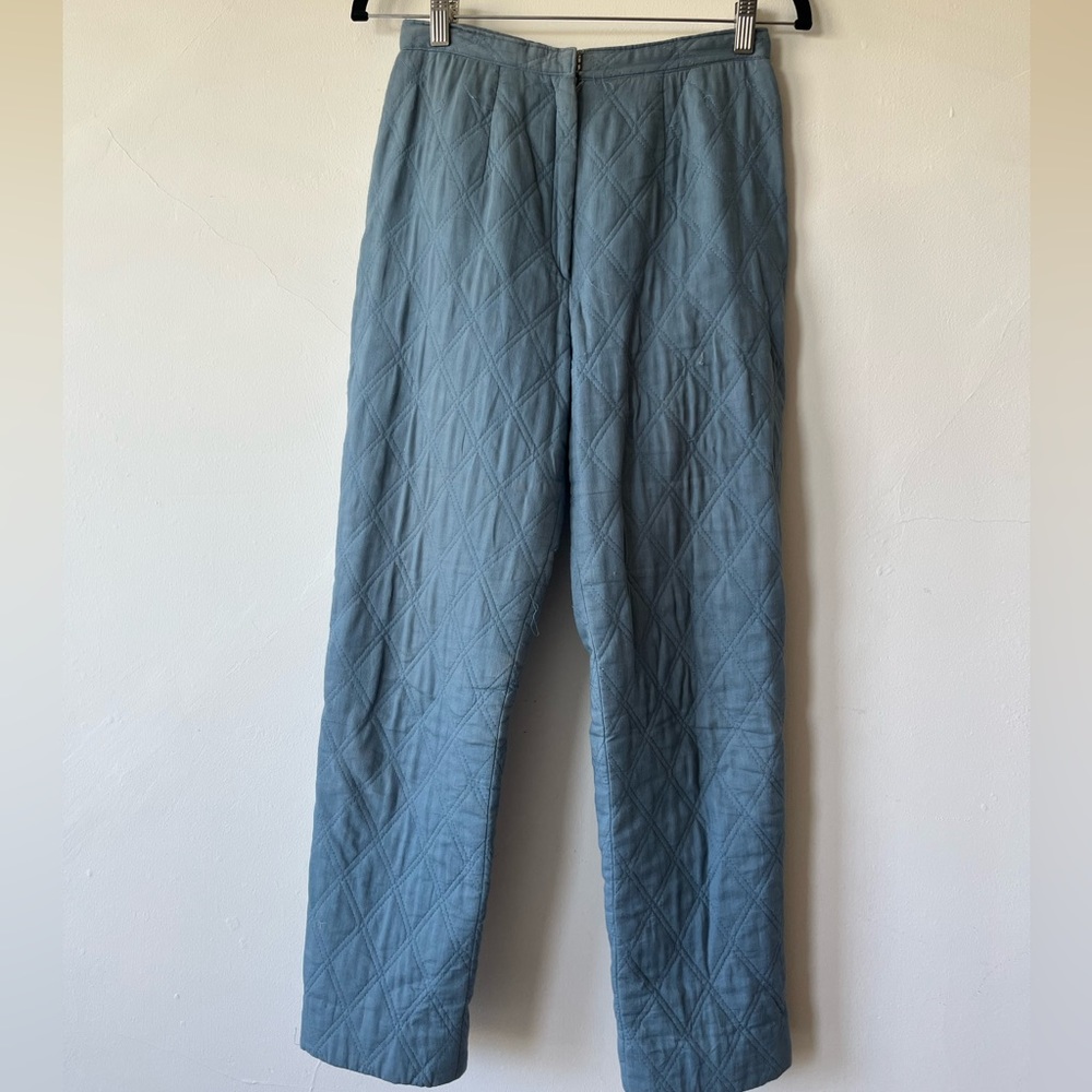 Vintage French Quilted Pants